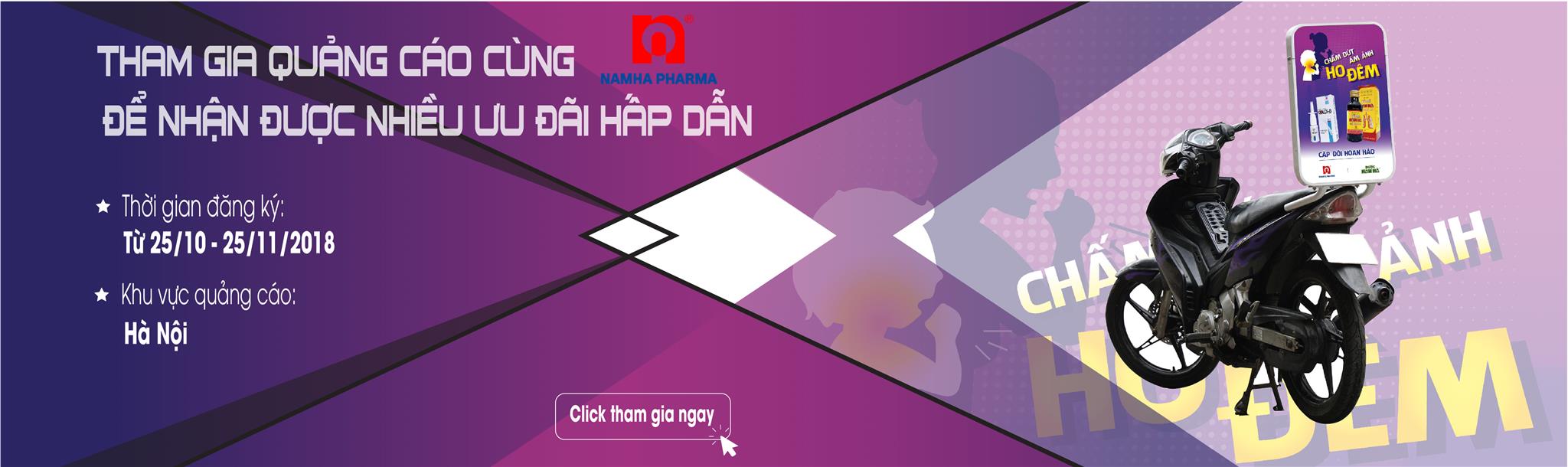QUẢNG CÁO CÙNG DƯỢC PHẨM NAM HÀ - THÊM THU NHẬP TRÊN MỖI CHẶNG ĐƯỜNG XA QUẢNG CÁO CÙNG DƯỢC PHẨM NAM HÀ - THÊM THU NHẬP TRÊN MỖI CHẶNG ĐƯỜNG XA