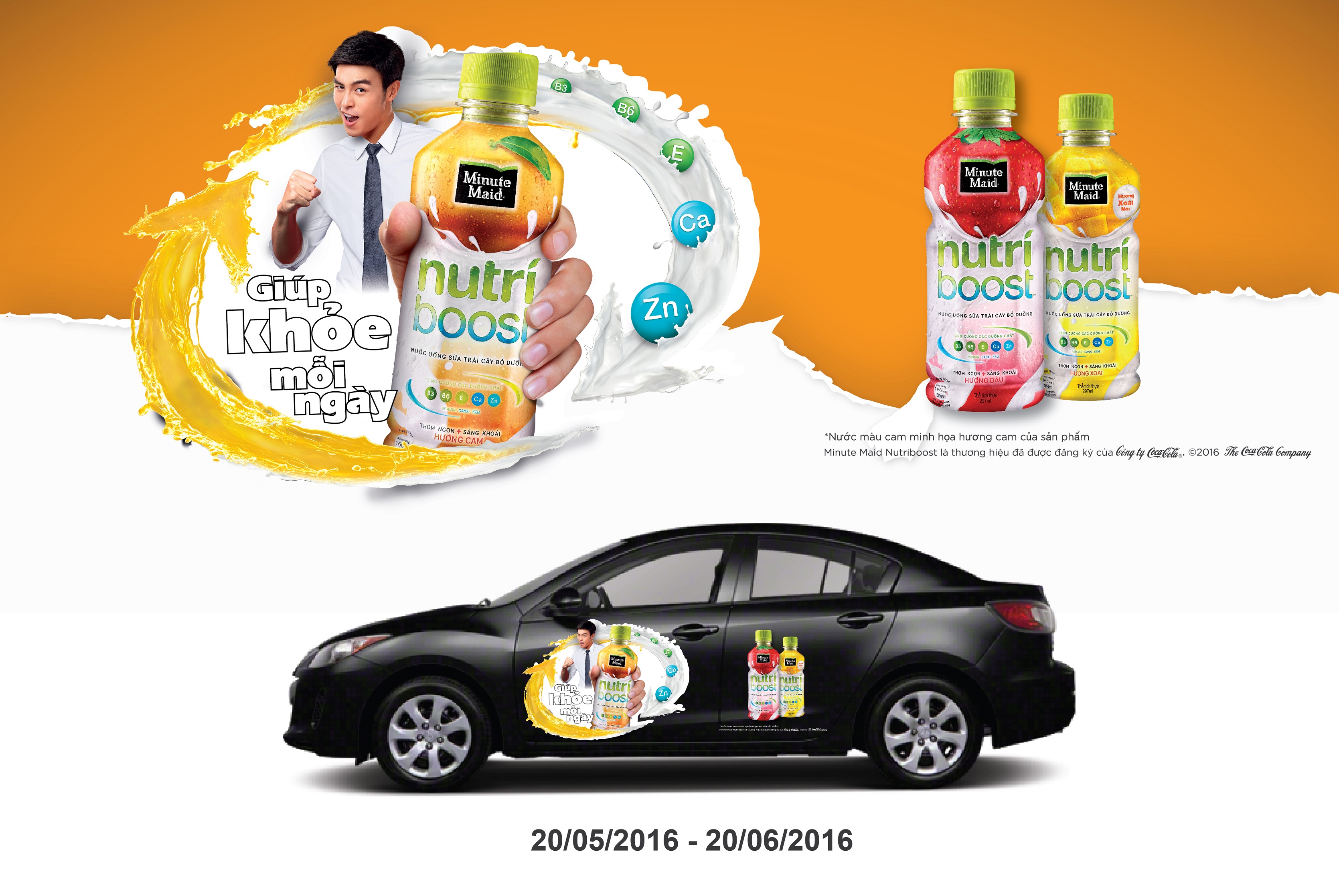 Khoác áo mới cho xế yêu với nhãn hàng Nutriboost Khoác áo mới cho xế yêu với nhãn hàng Nutriboost