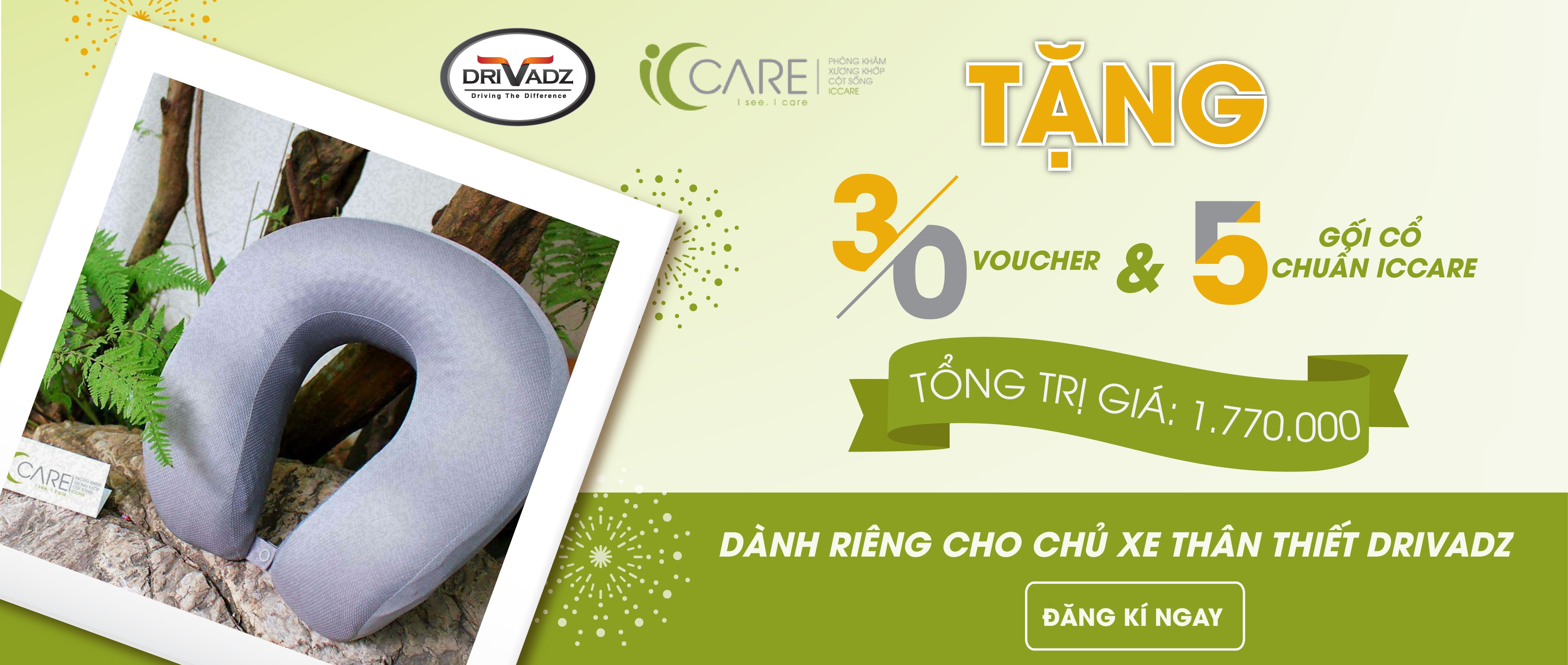 TẶNG NGAY 30 VOUCHER THĂM KHÁM VÀ ĐIỀU TRỊ SỨC KHỎE CỘT SỐNG CÙNG 5 PHẦN QUÀ CHO CÁC CHỦ XE MAY MẮN DRIVADZ TẶNG NGAY 30 VOUCHER THĂM KHÁM VÀ ĐIỀU TRỊ SỨC KHỎE CỘT SỐNG CÙNG 5 PHẦN QUÀ CHO CÁC CHỦ XE MAY MẮN DRIVADZ