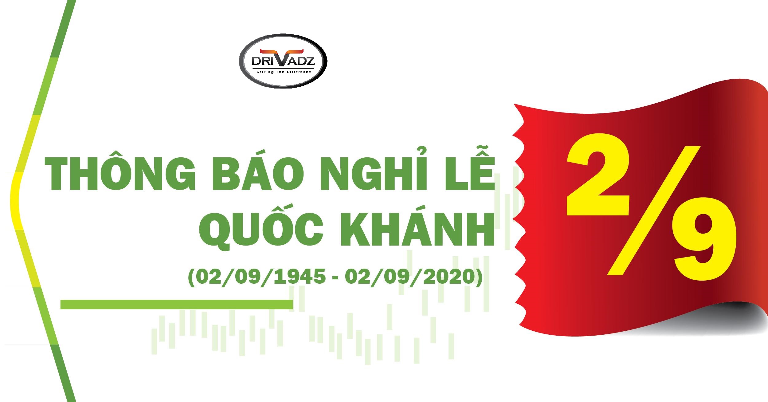 THÔNG BÁO LỊCH NGHỈ LỄ QUỐC KHÁNH 02/09 THÔNG BÁO LỊCH NGHỈ LỄ QUỐC KHÁNH 02/09